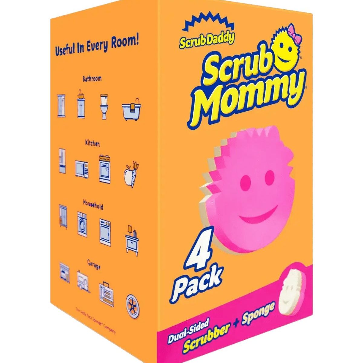 SCRUB DADDY - Esponja Scrub Mommy pack de 4 piezas
