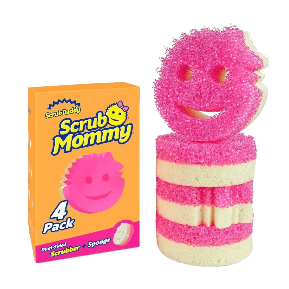 SCRUB DADDY - Esponja Scrub Mommy pack de 4 piezas