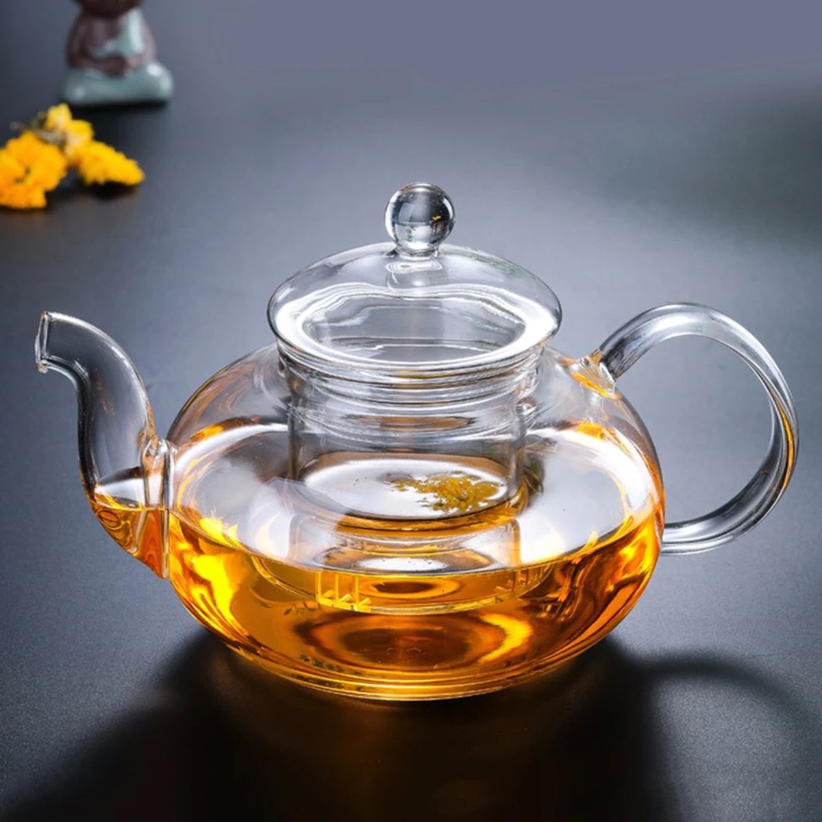 GENERICO - TETERA DE VIDRIO BOROSILICATO 1 LITRO