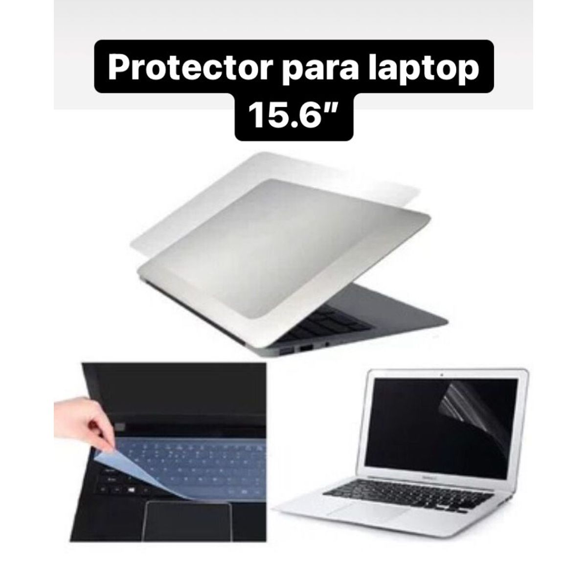 GENERICO - PROTECTOR 3 EN 1 PARA LAPTOP TECLADO + PANTALLA + SKIN 15 PULGADAS