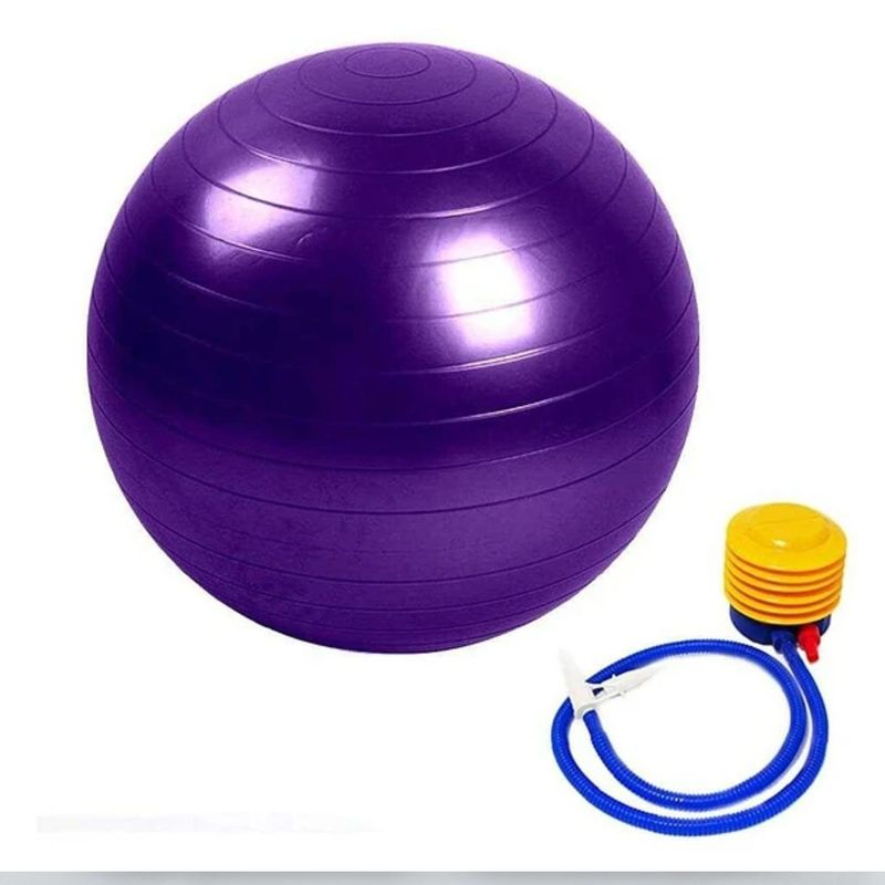 URBAN FIT - Pelota de pilates 75cm + inflador de regalo - Morado
