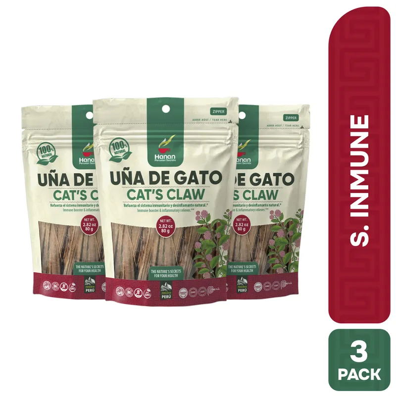 HANAN PERUVIAN SECRETS - Uña de Gato Infusión Hanan Tripack 80g