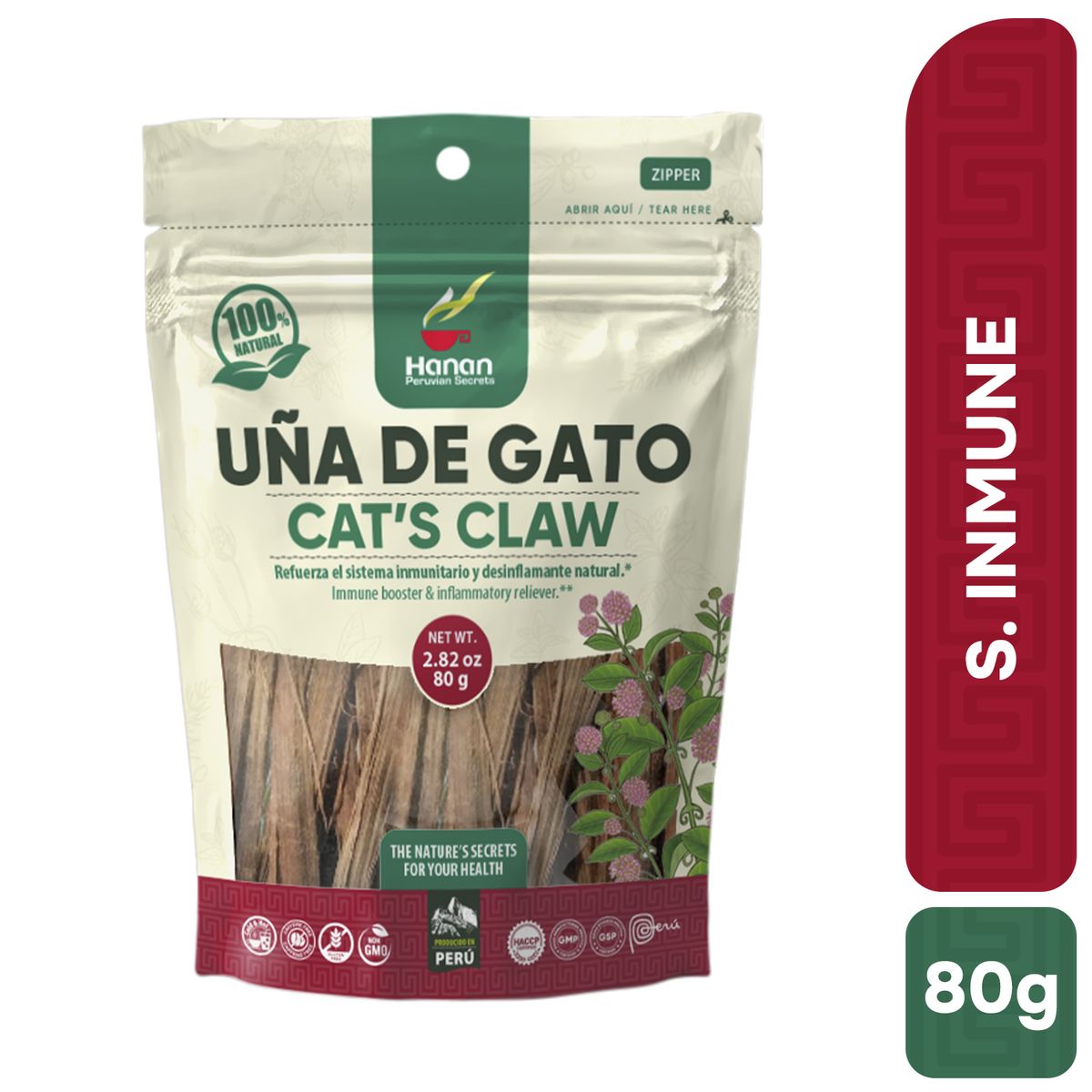 HANAN PERUVIAN SECRETS - Uña de Gato Infusión Hanan Tripack 80g