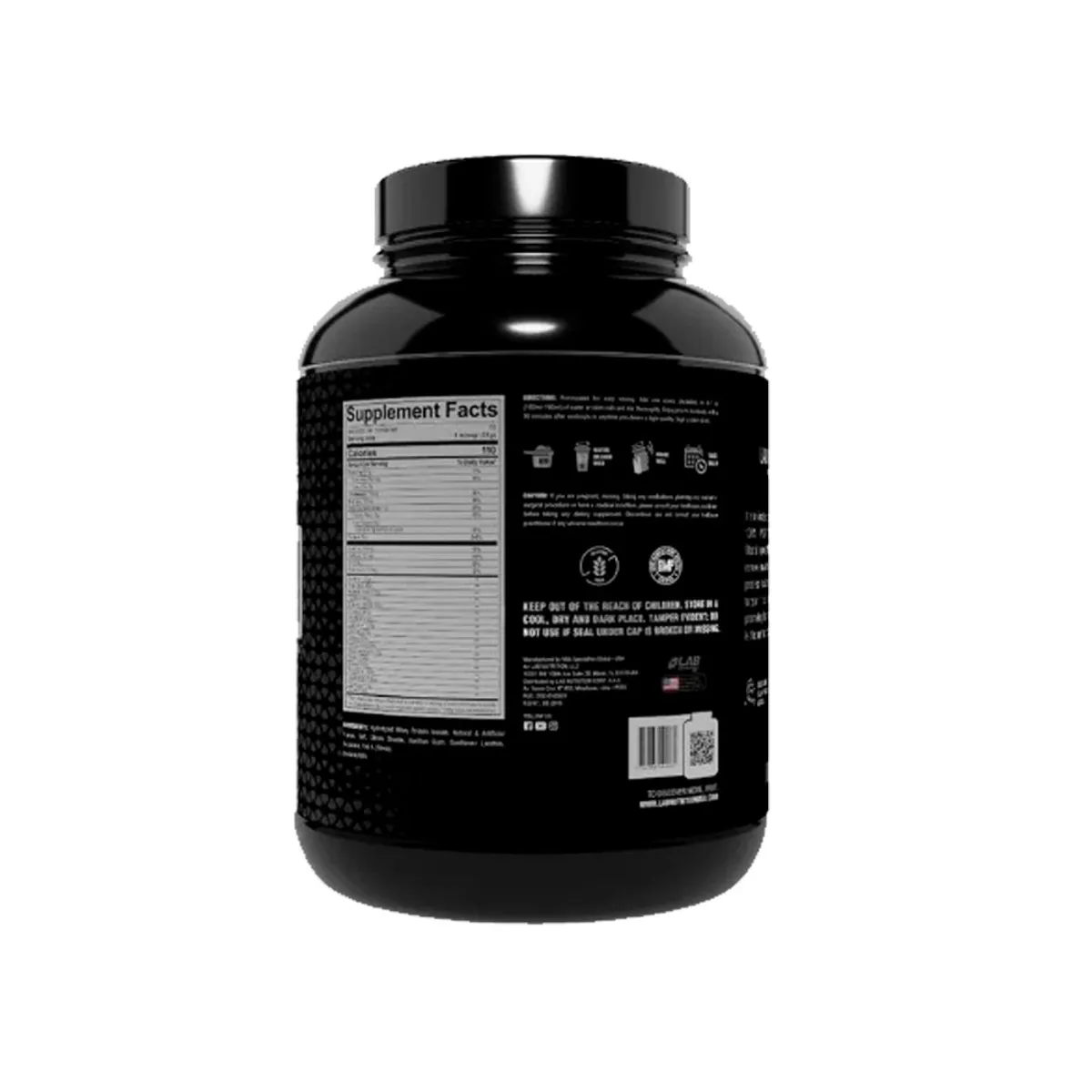 LAB NUTRITION USA - Proteina Hidrolizada Lab Nutrition 100% HYDROLYZED Vainilla 5LB