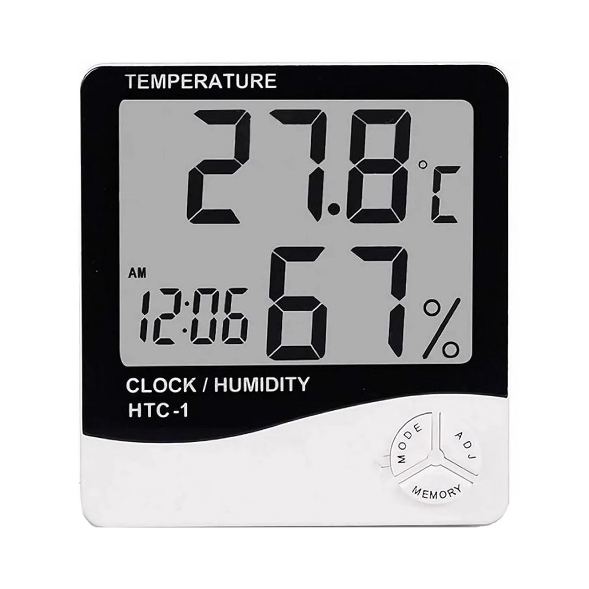 GENERICO - Reloj  Digital Con Medidor de Humedad y Temperatura