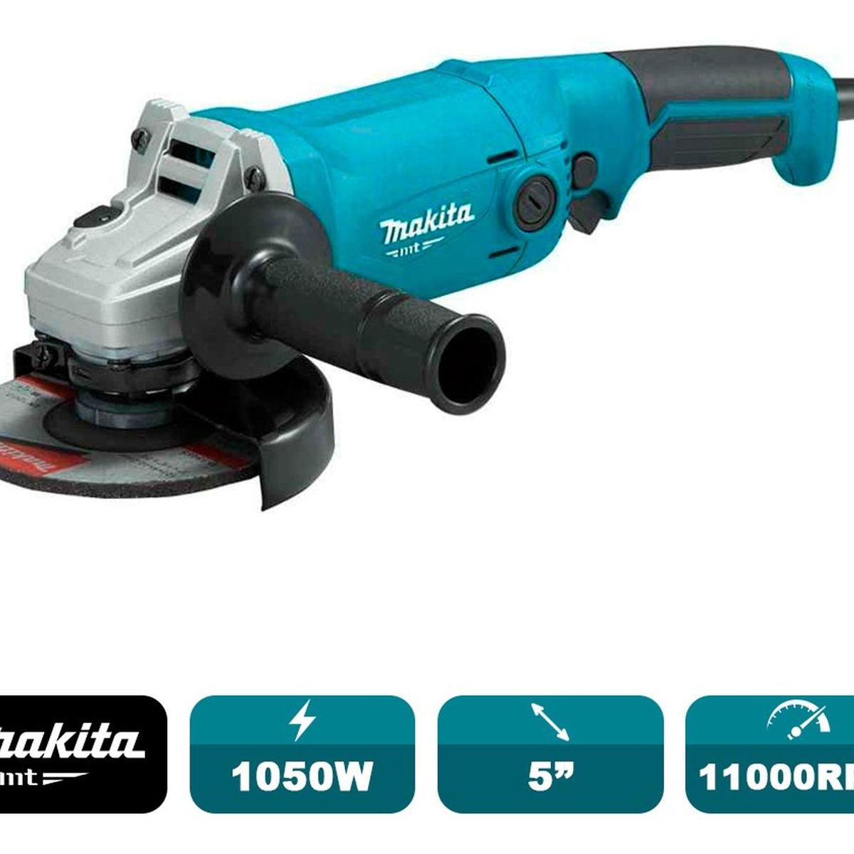MAKITA - Esmeril Angular Amoladora  5" M9002B 1050W Makita Mt