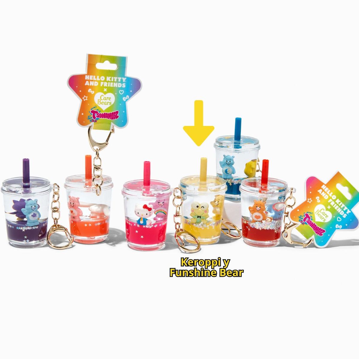 HELLO KITTY - Llavero Keroppi y Felizosito Hello Kitty Friend x Care Bears