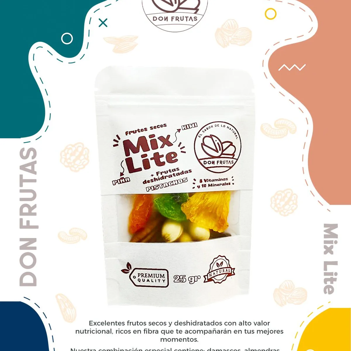 GENERICO - Mix de Frutos secos - 12 sobres de Mix Lite