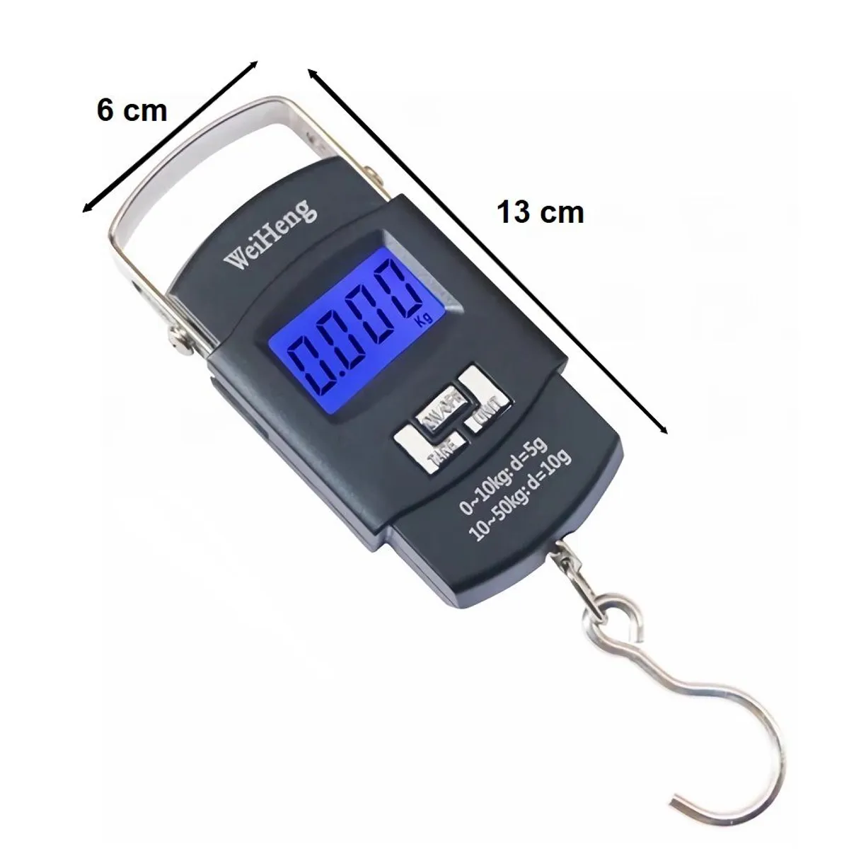 GENERICO - Balanza Digital Portátil De Mano Hasta 50Kg