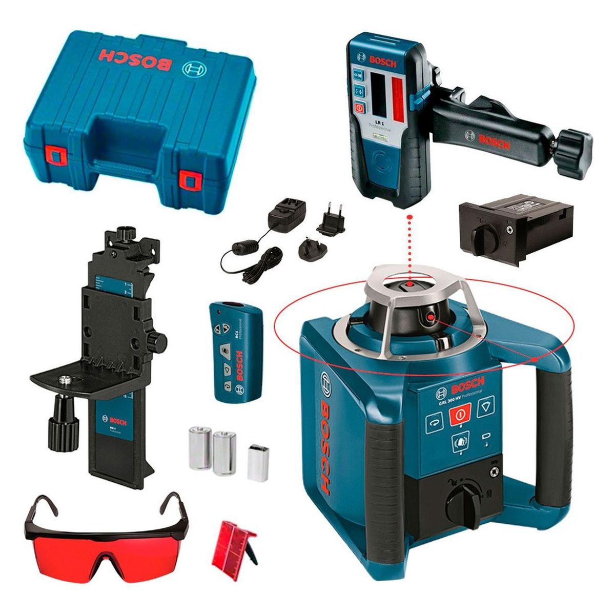 BOSCH - Nivel Láser Rotativo Bosch GRL 300 HV Profesional