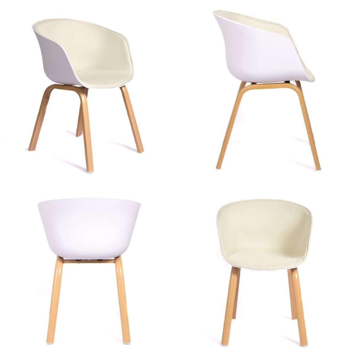 GRUPO CB - Silla Con Respaldo Curvo Modelo Beats Pack x4