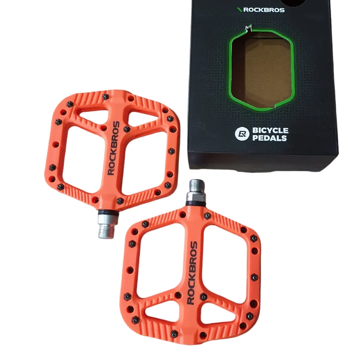 ROCKBROS - Pedales de Nylon Rockbros 2018-12A - Naranja