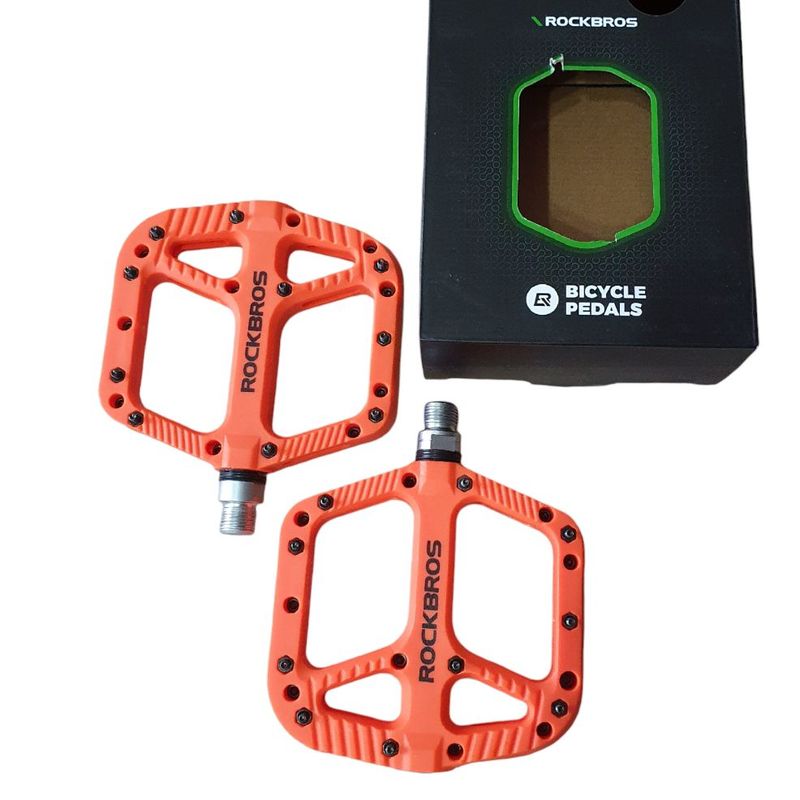ROCKBROS - Pedales de Nylon Rockbros 2018-12A - Naranja