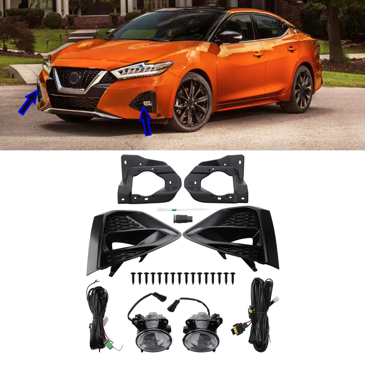 GENERICO - FAROS NEBLINEROS LED NISSAN MAXIMA  2019 2020 2021 2022 2023
