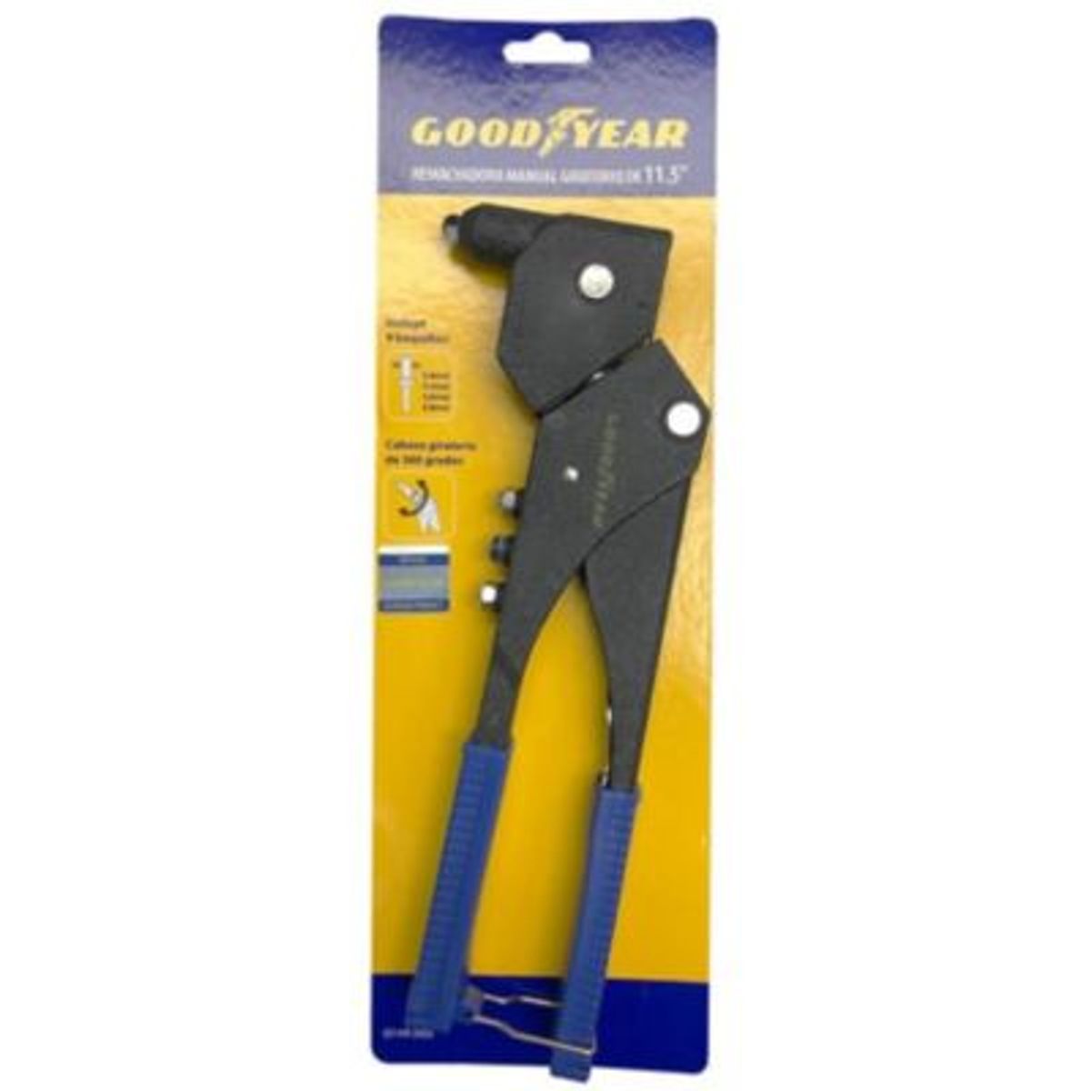 GOODYEAR - Remachadora manual goodyear aluminio 11.5 " giratoria 360