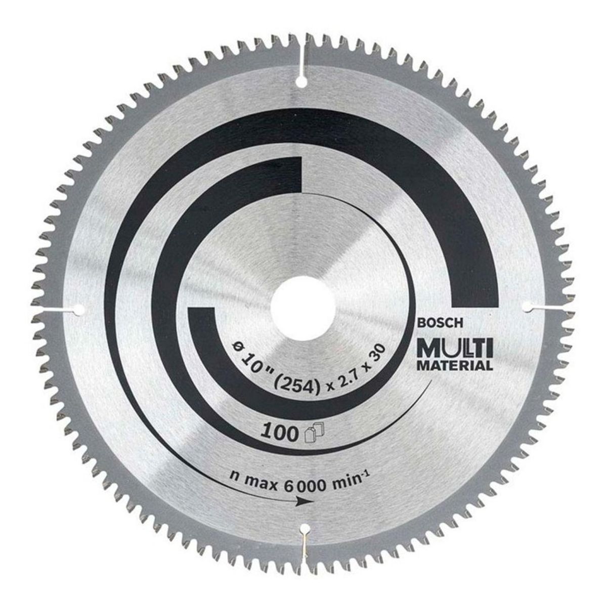 BOSCH - Disco sierra 10" bosch multimaterial de 100 dientes