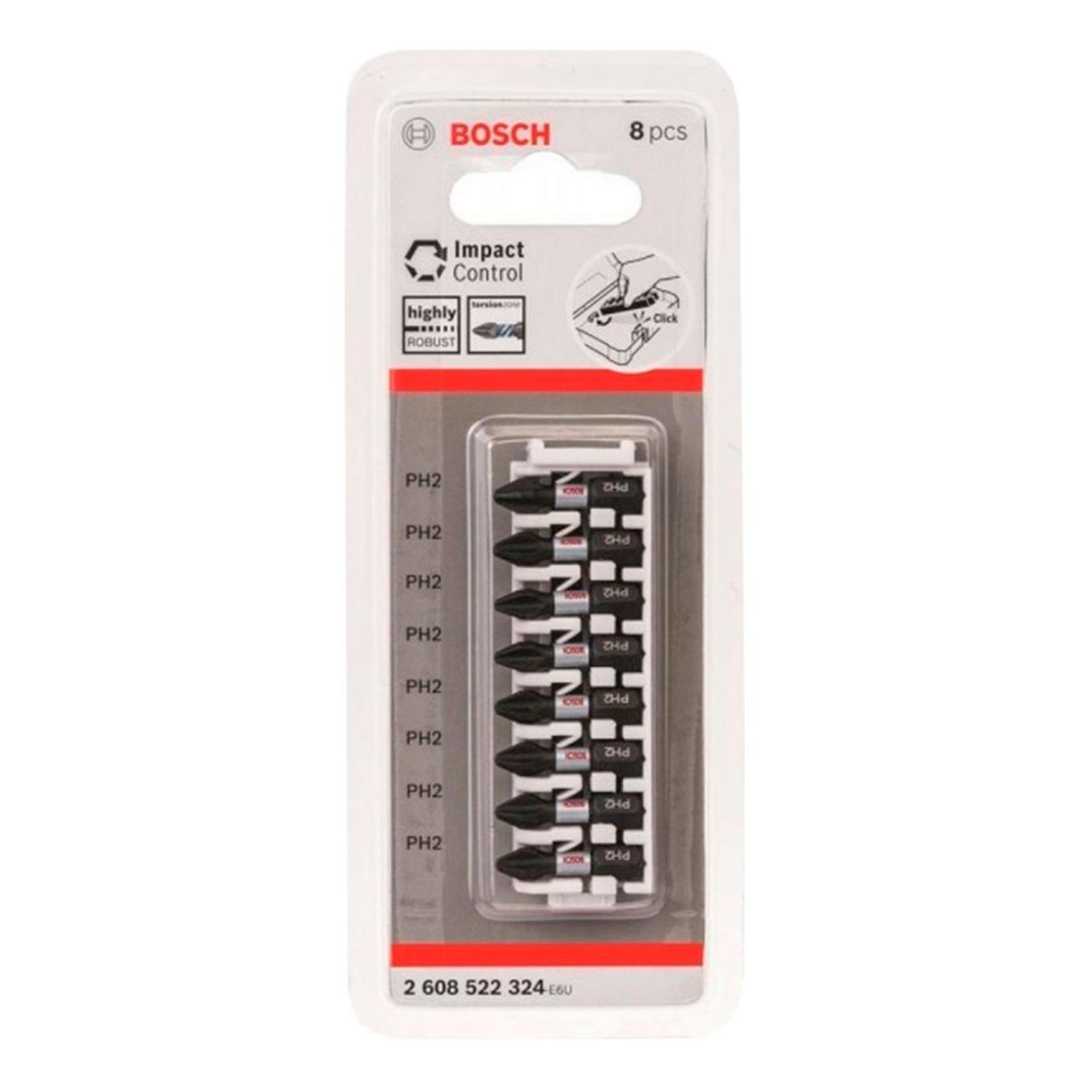 BOSCH - Bosch Punta Phillips 2X25mm 8u Impact Control