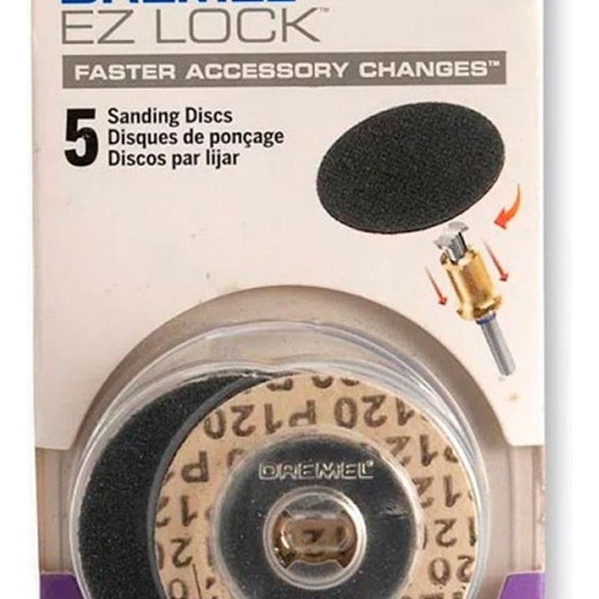 DREMEL - Discos de Lijas Ez-Lock 120g Dremel EZ412SA