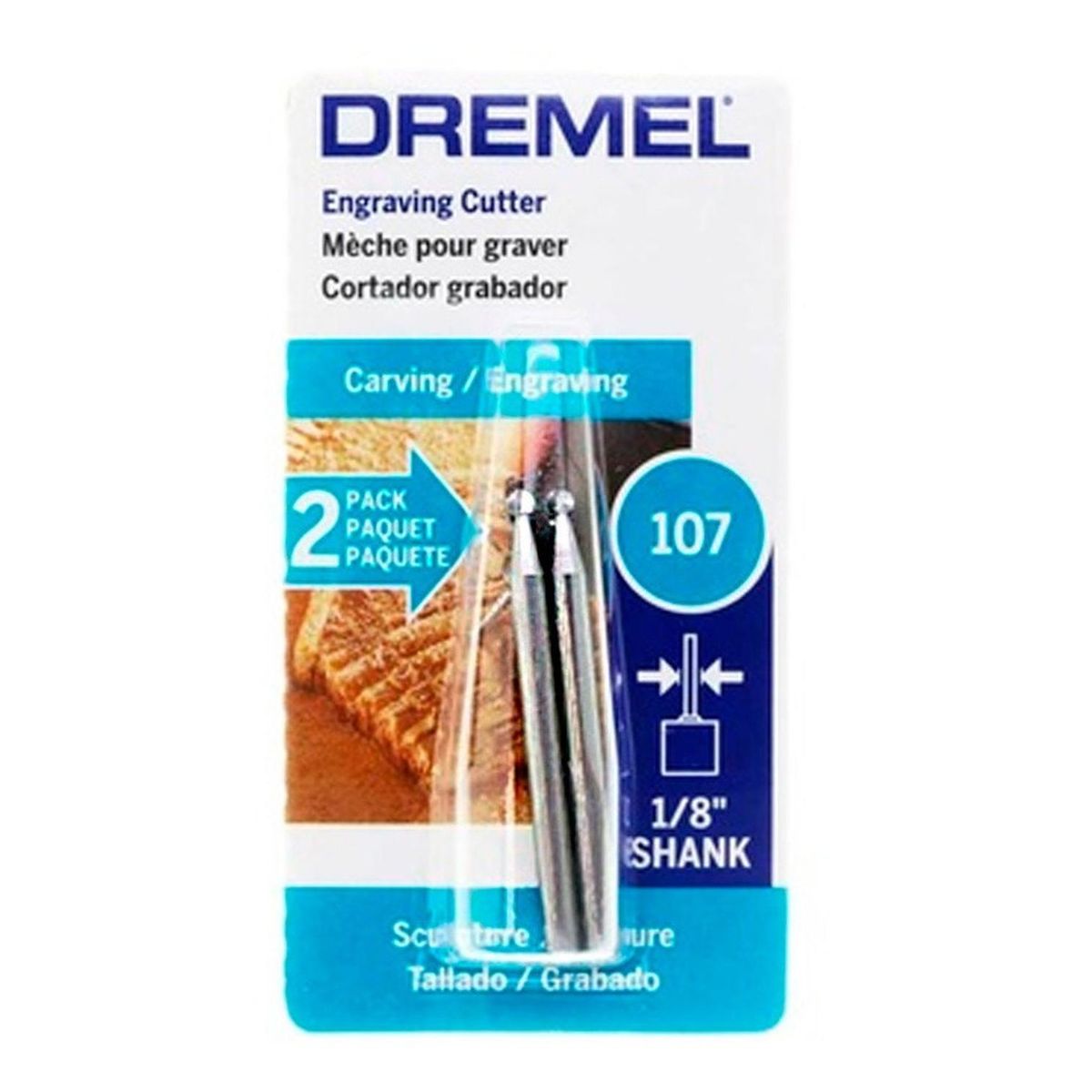 DREMEL - Fresa De Grabado Redonda 3/32" Dremel 107