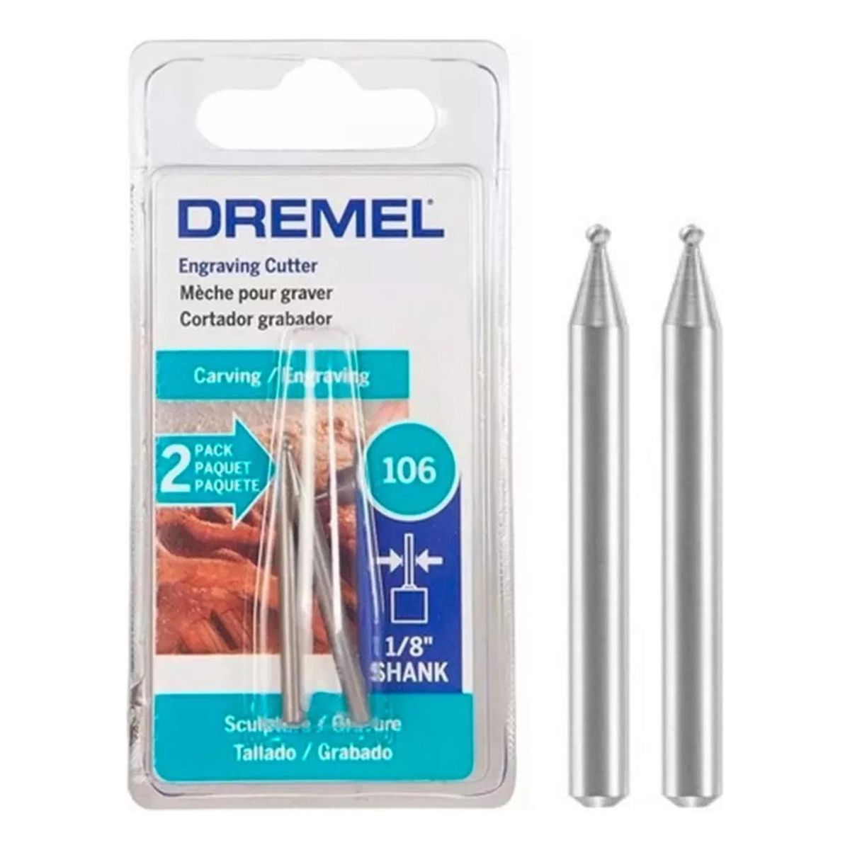 DREMEL - Fresa De Grabado Redonda 1/16" Dremel 106