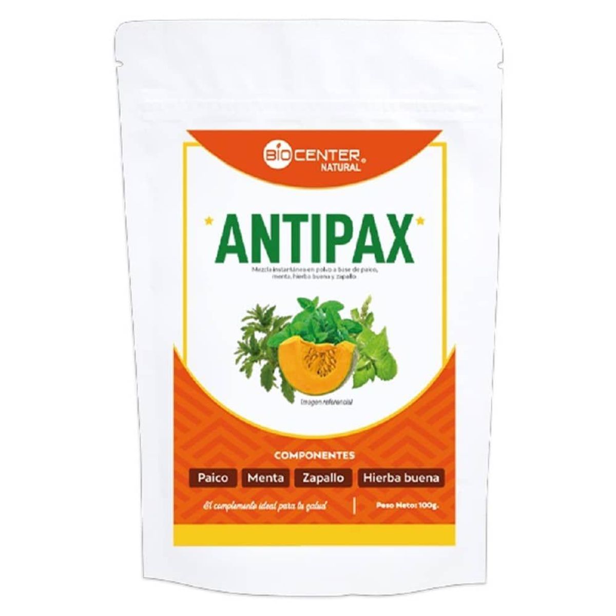 BIOCENTER NATURAL - Antiparasitario en Polvo Antipax x 100 gr - BioCenter Natural