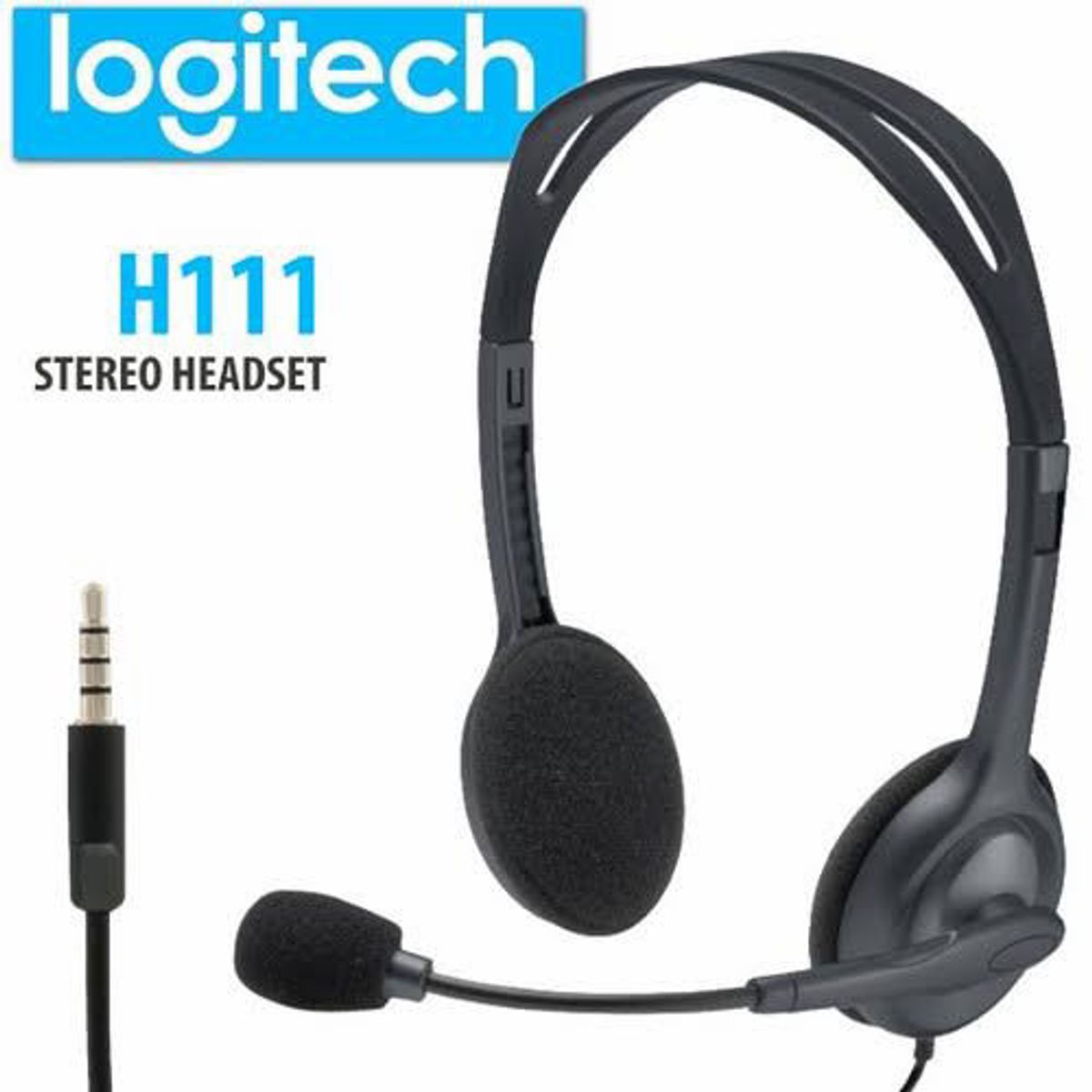 LOGITECH - AUDIFONO TIPO DIADEMA LOGITECH H111 SILVER JACK 3.5