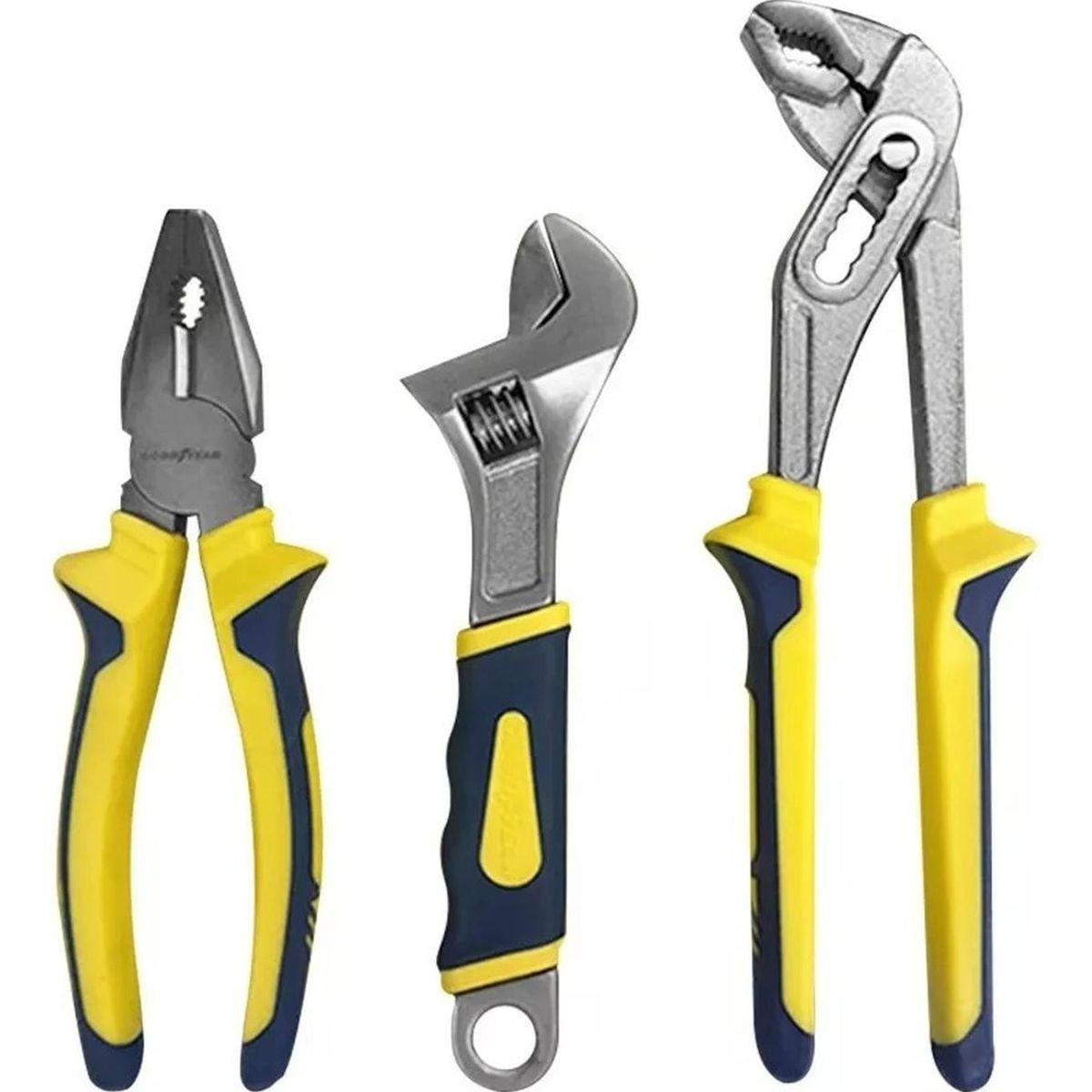 GOODYEAR - Set alicates y llaves pico de loro goodyear 3 piezas