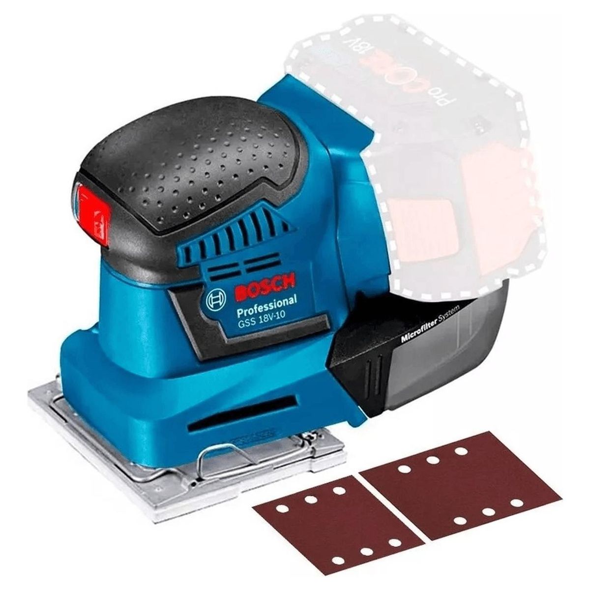 BOSCH - Lijadora de Palma Inalámbrica GSS 18V-10 Sin Batería