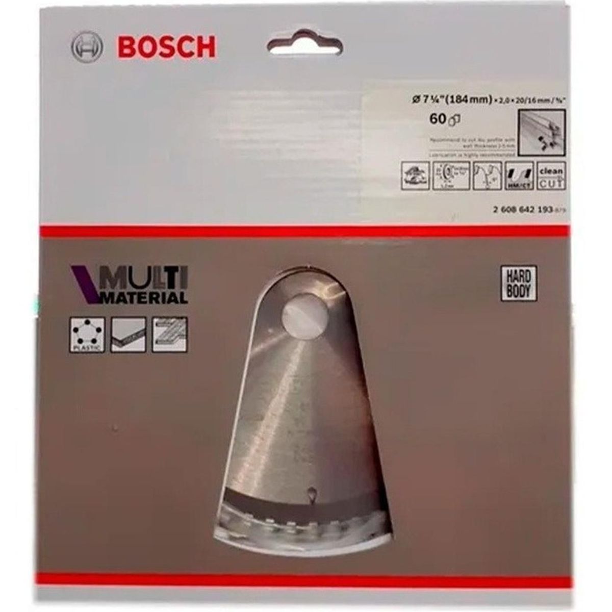 BOSCH - Bosch Disco Sierra Circular  7-1/4"X 60D Multimaterial