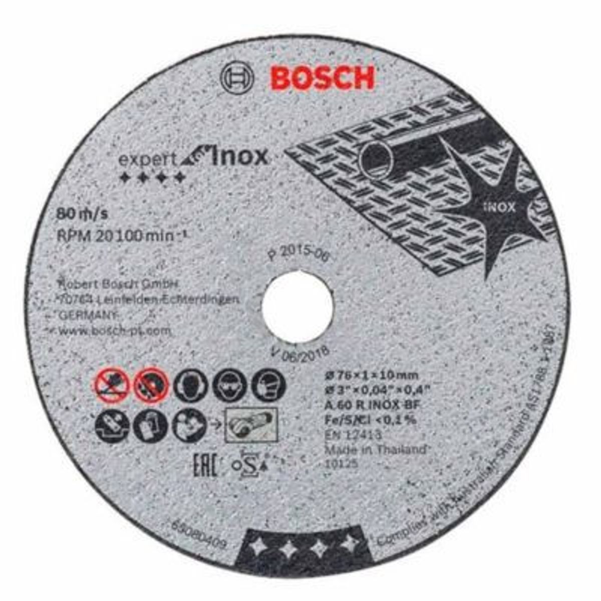 BOSCH - Disco Abrasivo Bosch de Corte Inoxidable 76mm