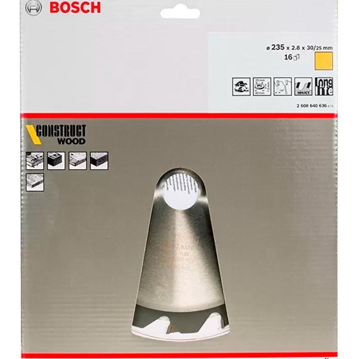 BOSCH - Disco Sierra Circular Bosch Construct Wood 9 1/4" x 16D