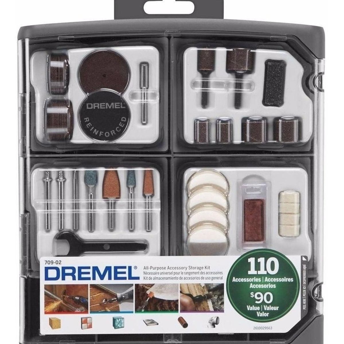 DREMEL - Kit 110 accesorios dremel 709 multiusos