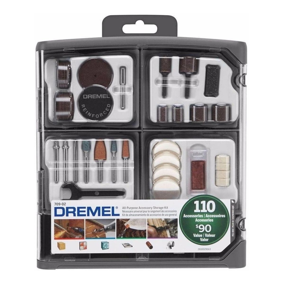 DREMEL - Kit 110 accesorios dremel 709 multiusos