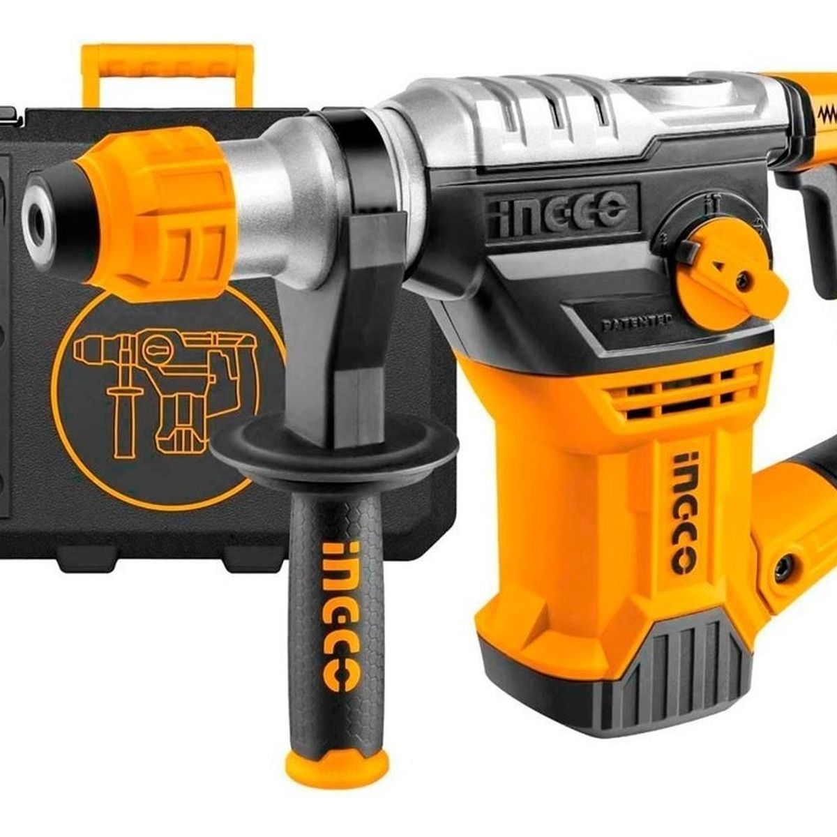 INGCO TOOLS - Rotomartillo SDS Plus Ingco RH150068 1500W 5.5J 5Kg + Maleta