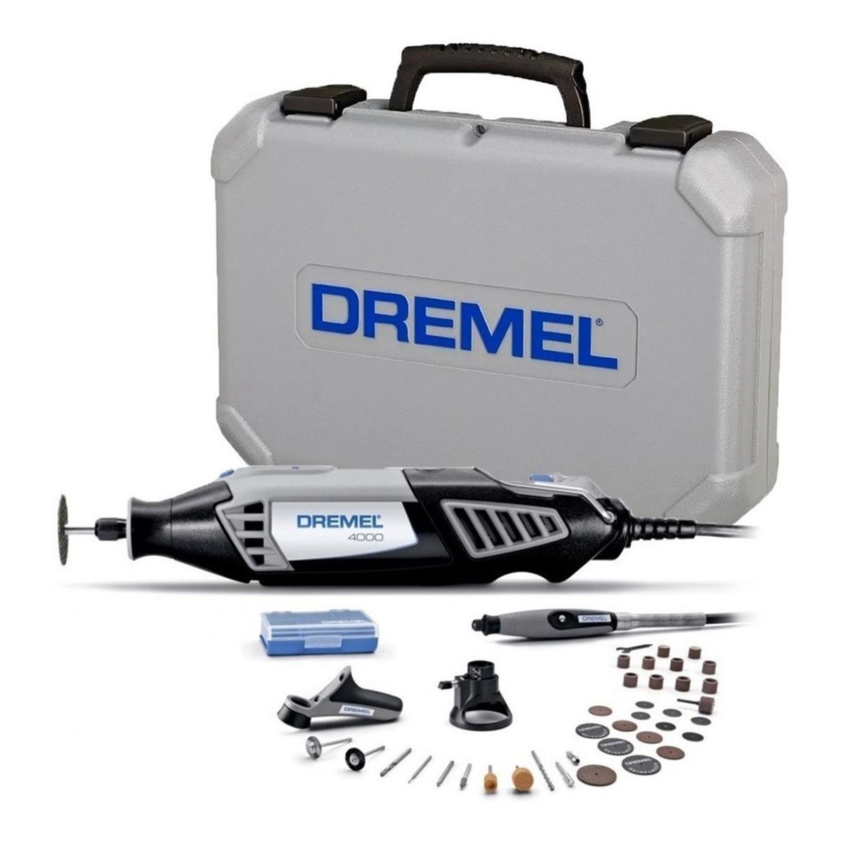 DREMEL - Dremel 4000 multipropósito + 3 acoples y 36 acc + maletín