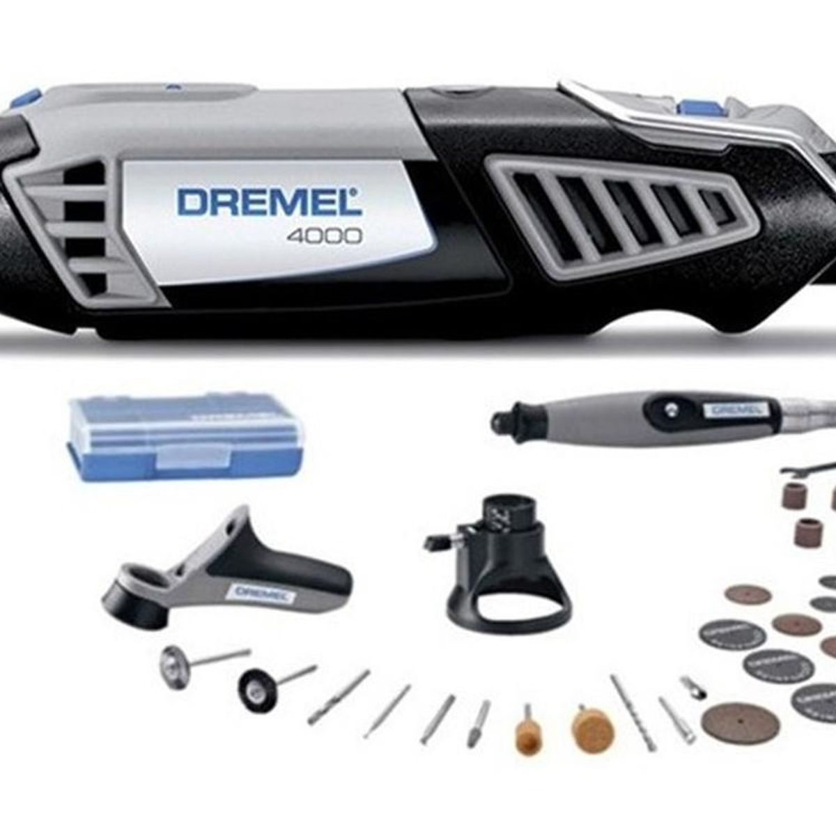 DREMEL - Dremel 4000 multipropósito + 3 acoples y 36 acc + maletín