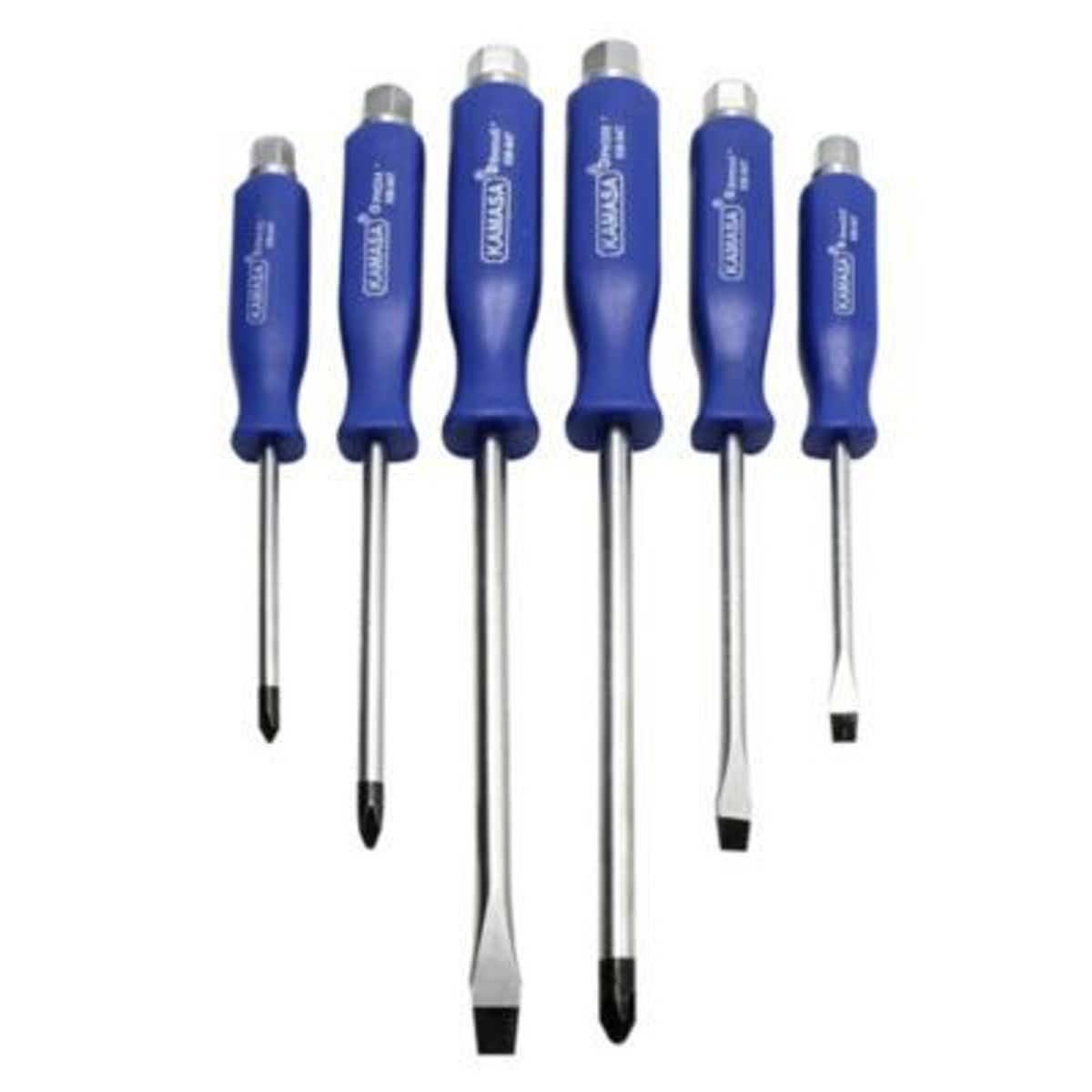 KAMASA - Juego Desarmador Golpe M/Azul X6Pcs Kamasa KM947