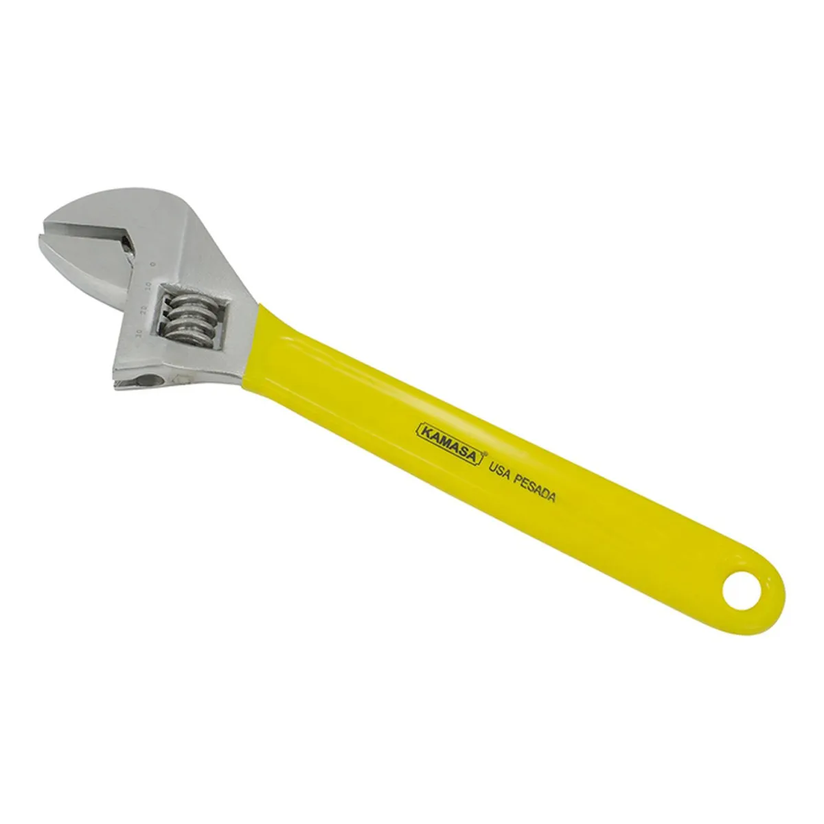 KAMASA - Llave Francesa 12 M/Amarillo Kamasa KM444