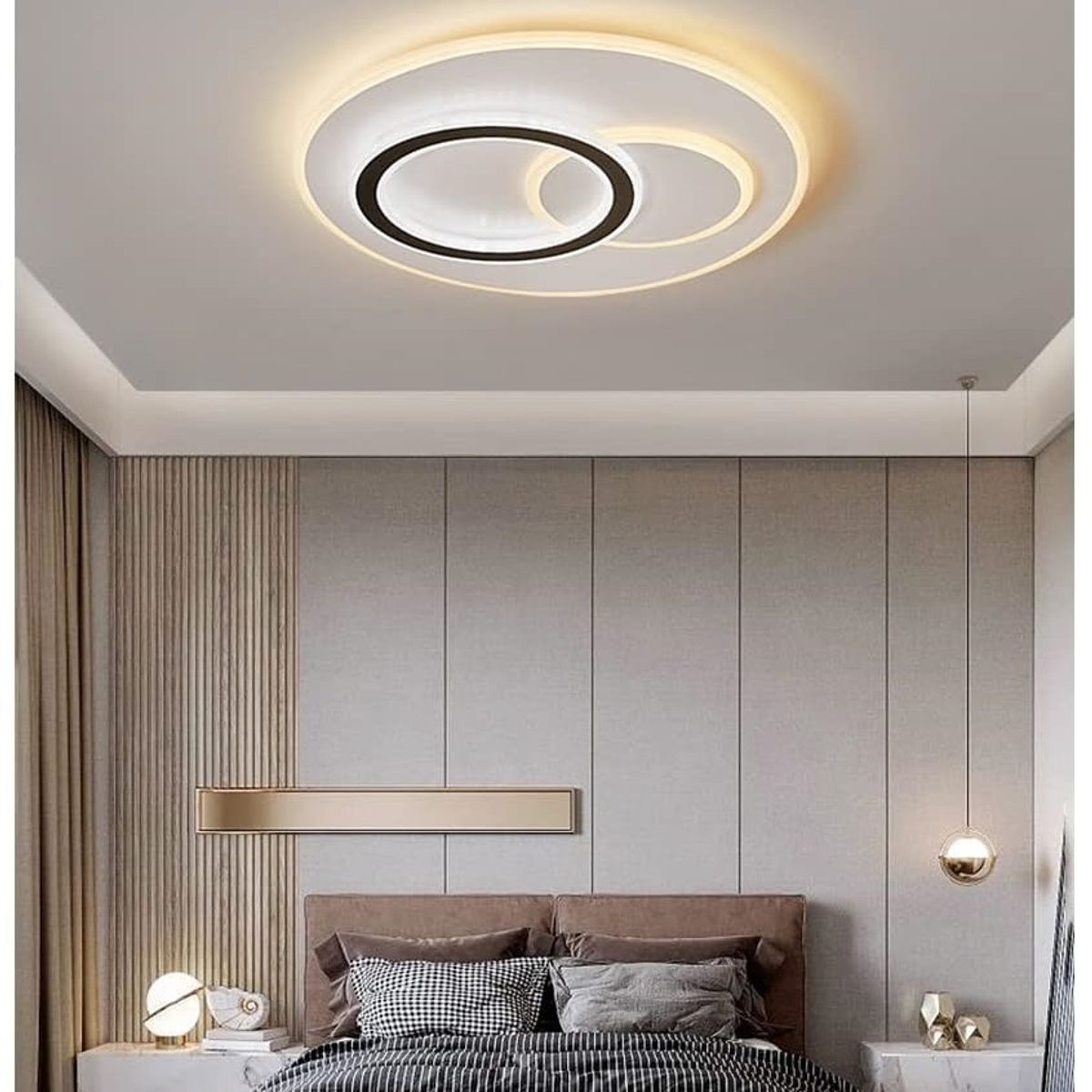 GENERICO - Lampara Techo LED Circular Incluye control remoto
