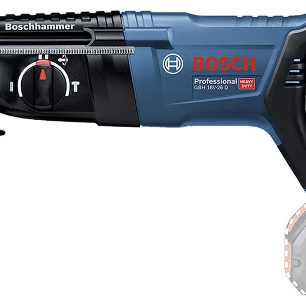 BOSCH - Rotomartillo Inalámbrico Bosch GBH 18V-26 D SDS-Plus 18V 2.5J
