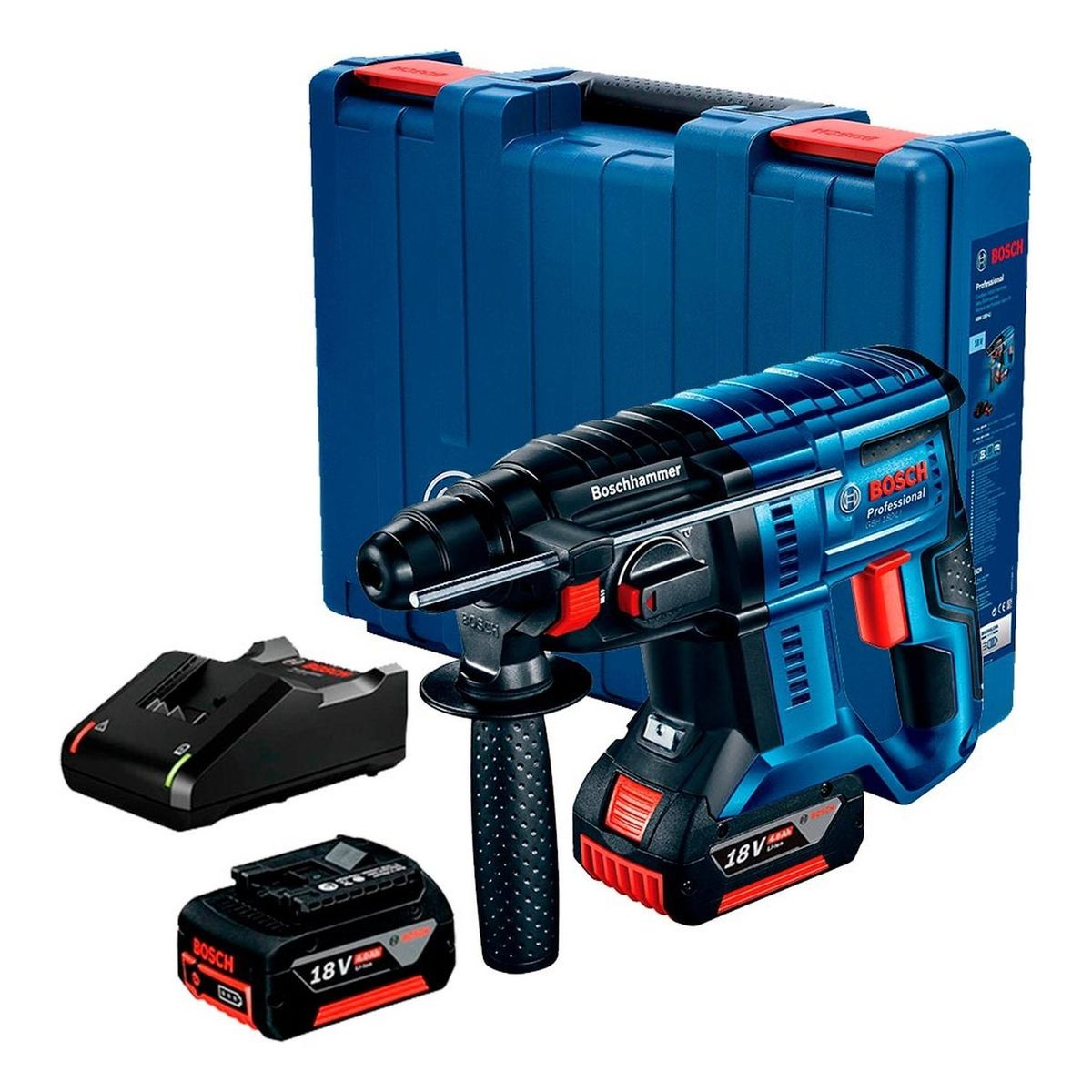 BOSCH - Rotomartillo Bosch GBH 180-LI 18v Brushless + 2 Bat  4.0 ah