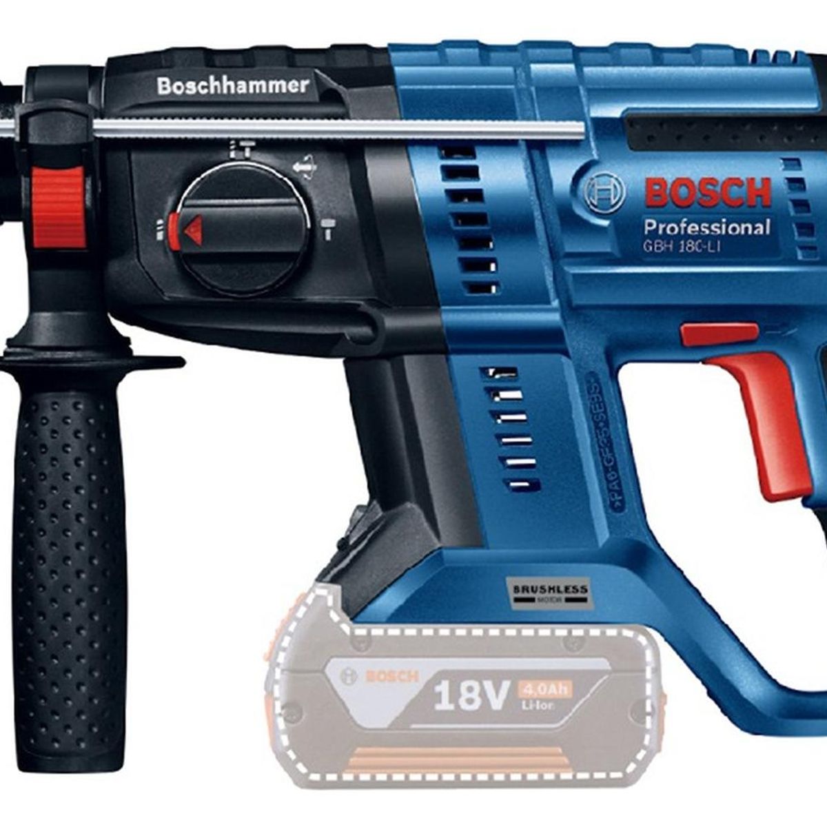 BOSCH - Martillo Perforador Bosch Brushless Gbh 180 Li 18v  (Sin Bateria)