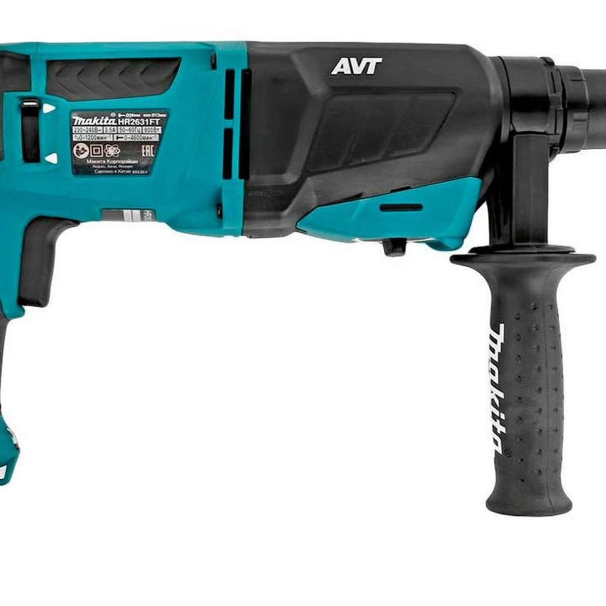 MAKITA - Rotomartillo Makita HR2631FT SDS Plus 800W  2.4J con AVT + Chuck