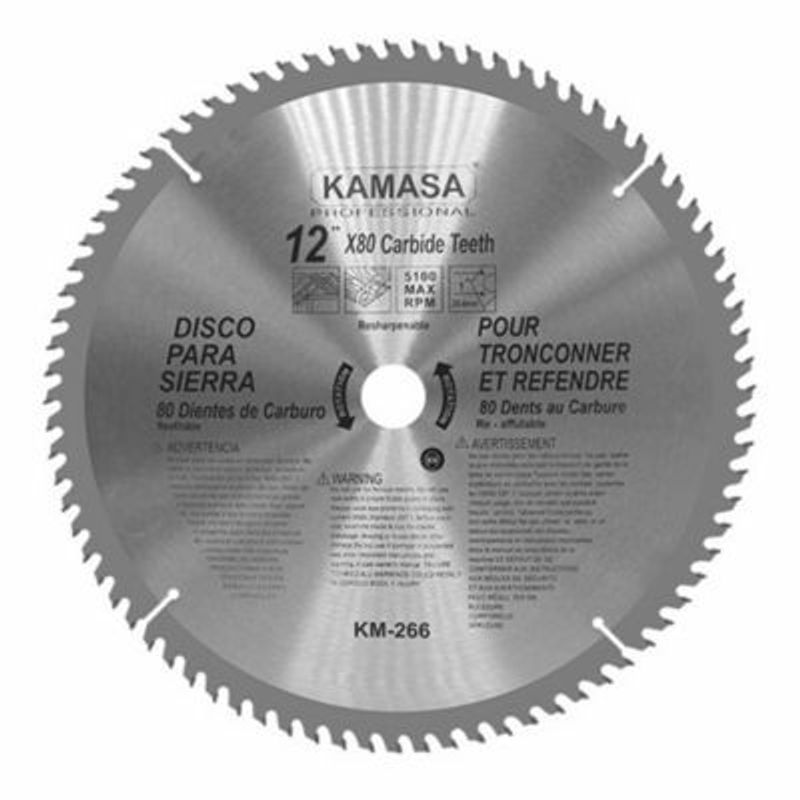 KAMASA - Disco Sierra para Madera 12" 80 Dientes Kamasa KM266