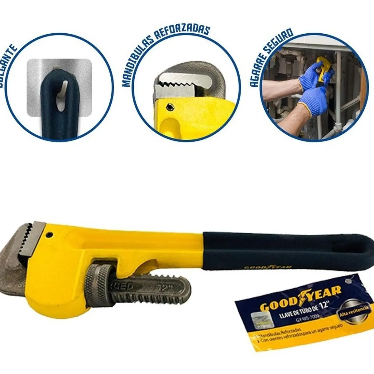 GOODYEAR - Llave de tubo Stilson Goodyear  12"