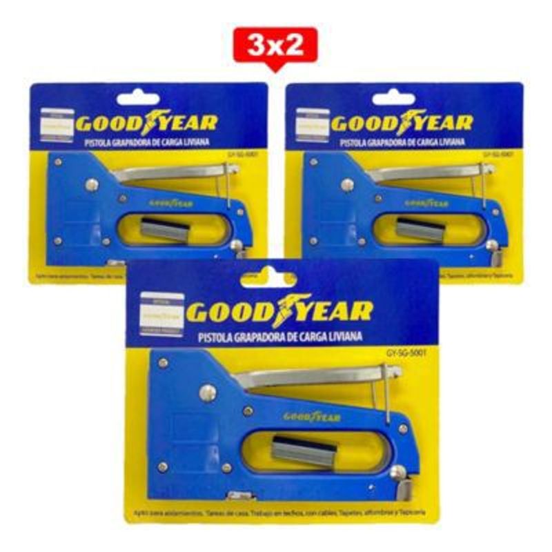 GOODYEAR - Engrampadora Goodyear trabajo 4 - 8 mm Tapetes Alfombras 3X2