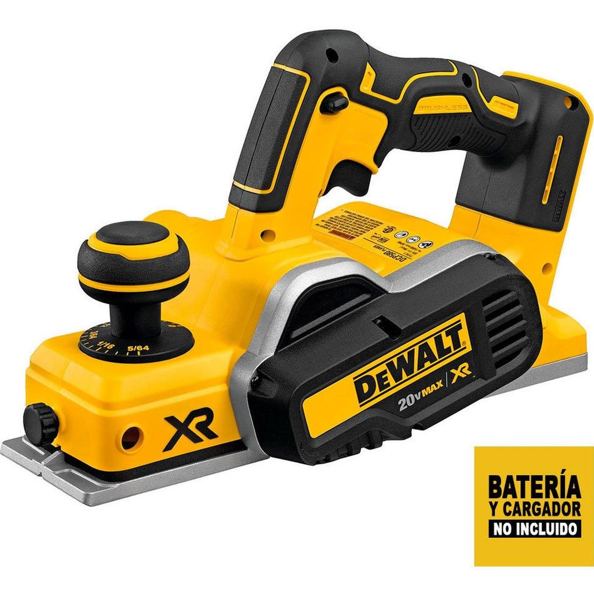 DEWALT - Dewalt Cepillo 20V MAX XR Sin Bat Ni Cargador