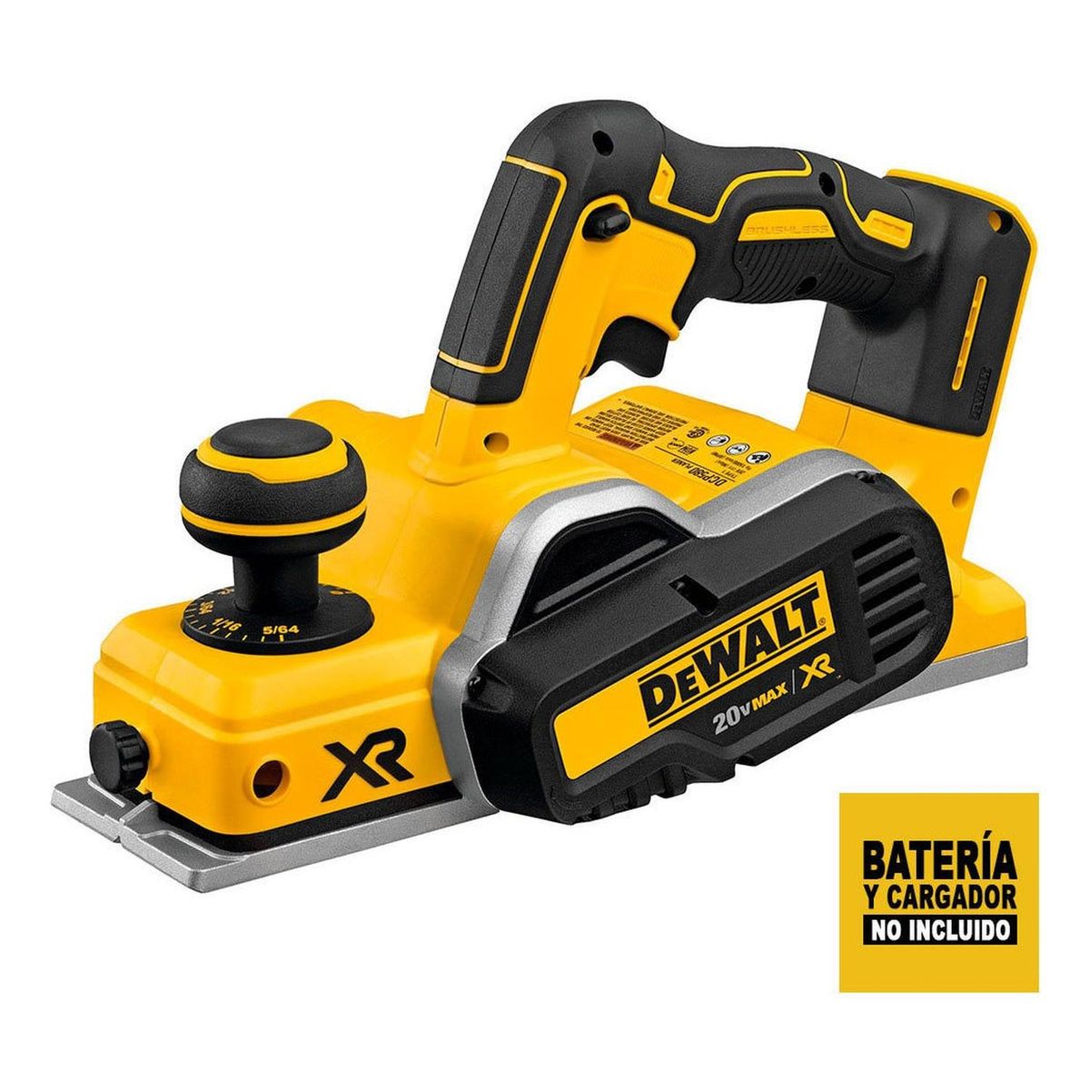 DEWALT - Dewalt Cepillo 20V MAX XR Sin Bat Ni Cargador