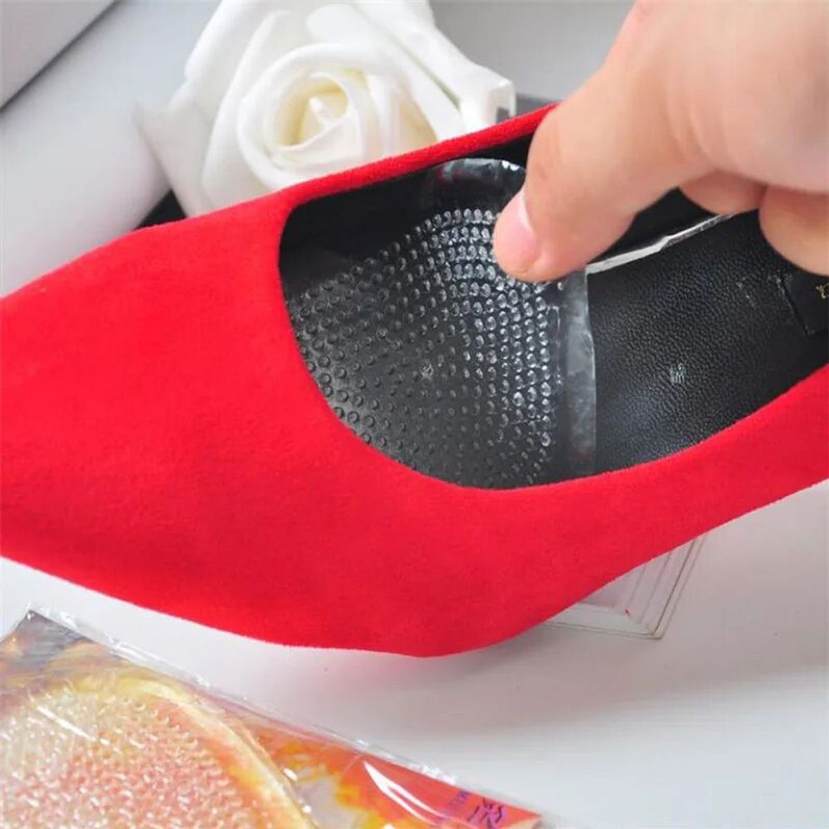 MEGIMPERU - Kit 2 en 1 Plantilla para Antepié y Talón Silicona_.