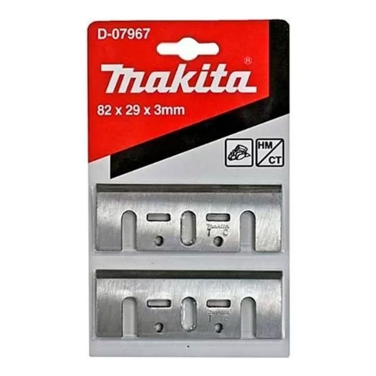 MAKITA - Juego Cuchillas Plana 1 Solo Filo D-07967 82Mm Ct 2Pz Makita